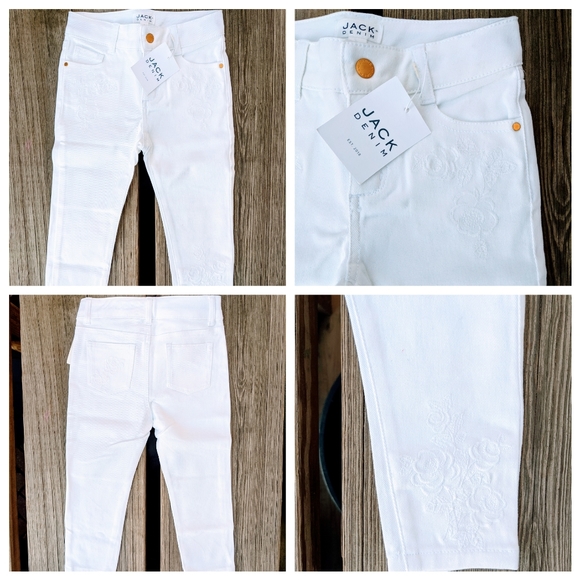 Janie and Jack Other - JANIE AND JACK Girl Jeans with Flowers | 4 YRS NWT